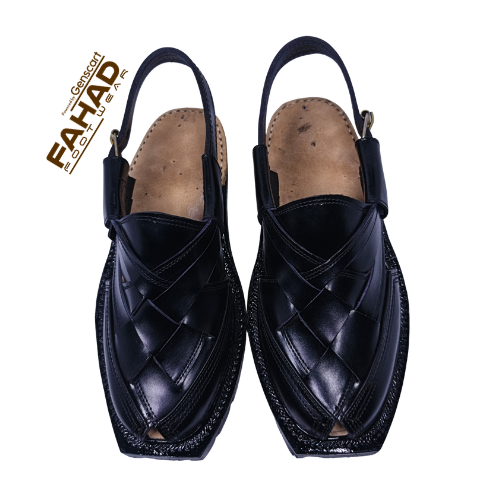 Norozi Chappal Double Sole FA61-009-BLK