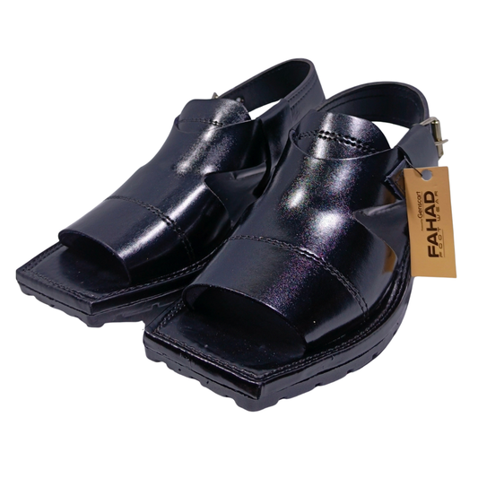 Panjedar Peshawari Chappal FA61-003-BLK