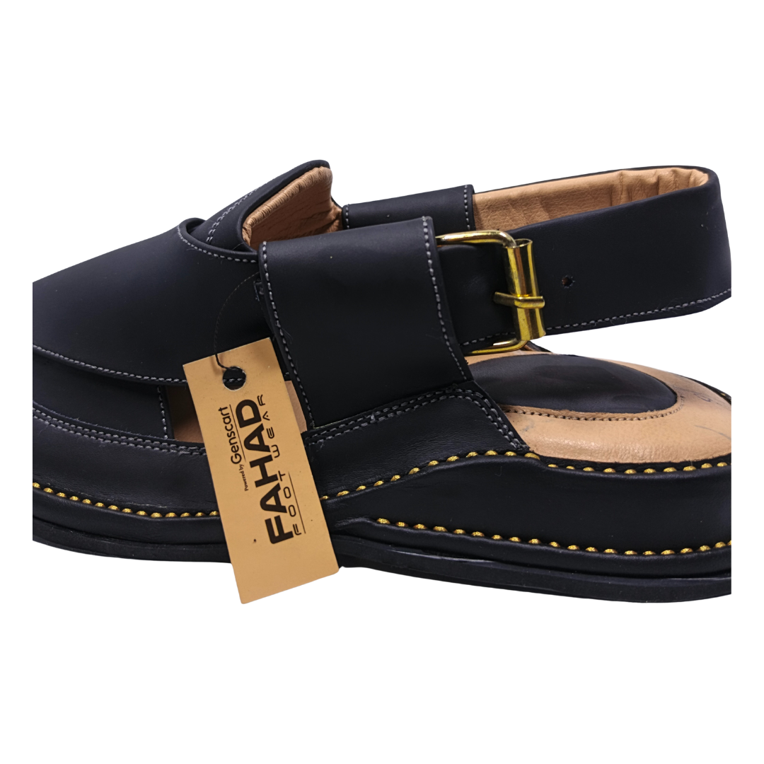Zalmi Classic Chappal FA61-005-BLK