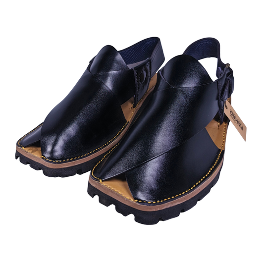 Premium Peshwari Chappal FA61-007-BLK