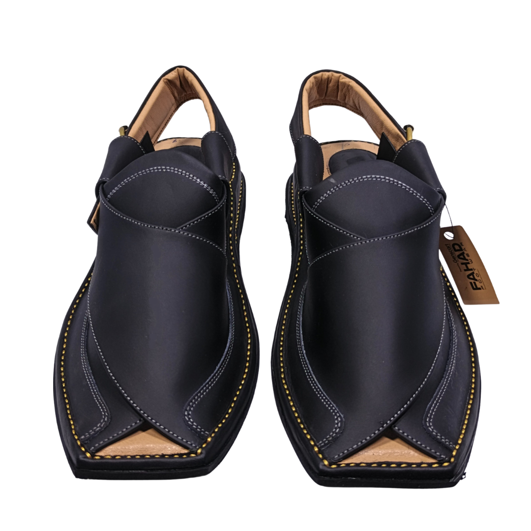 Zalmi Classic Chappal FA61-005-BLK