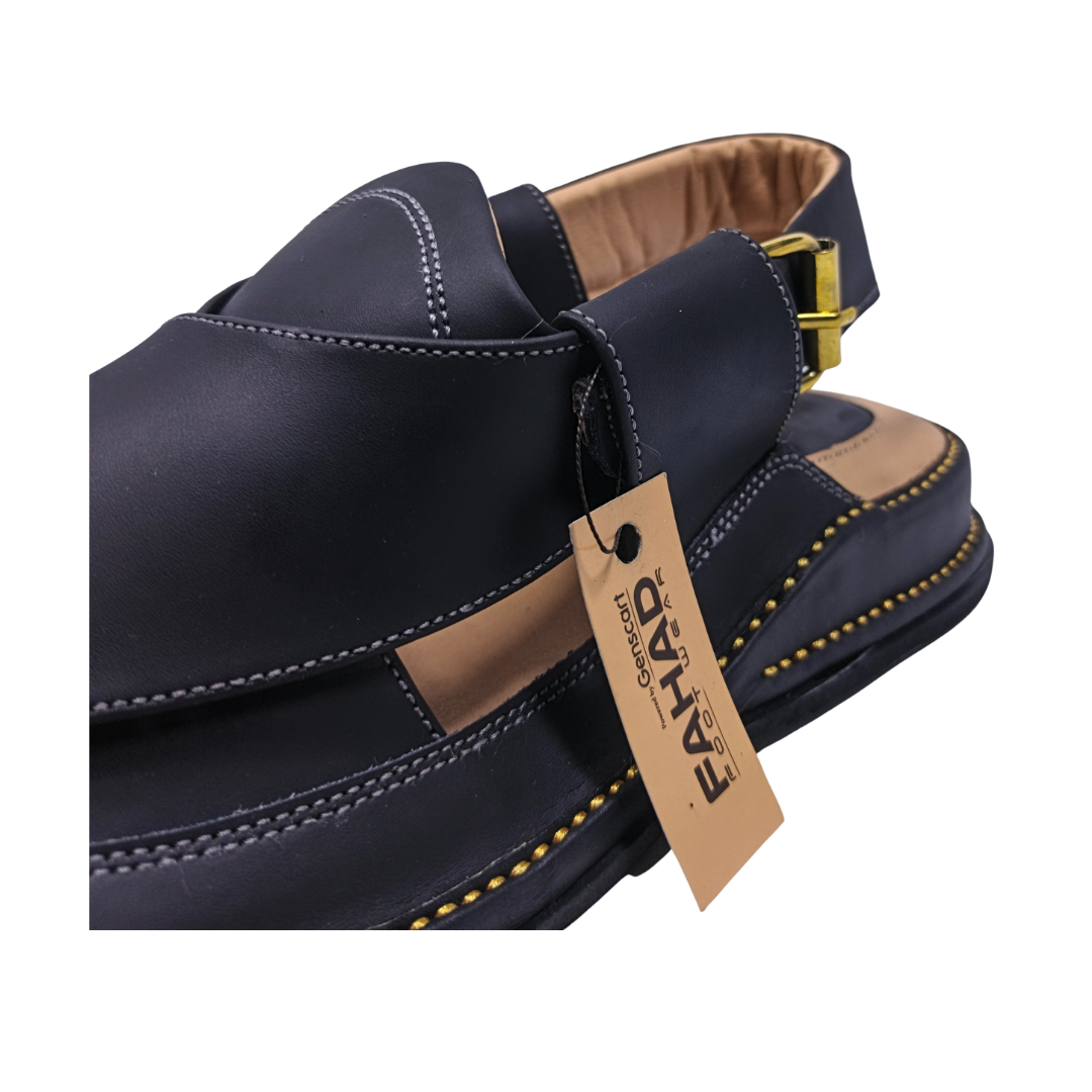 Zalmi Classic Chappal FA61-005-BLK