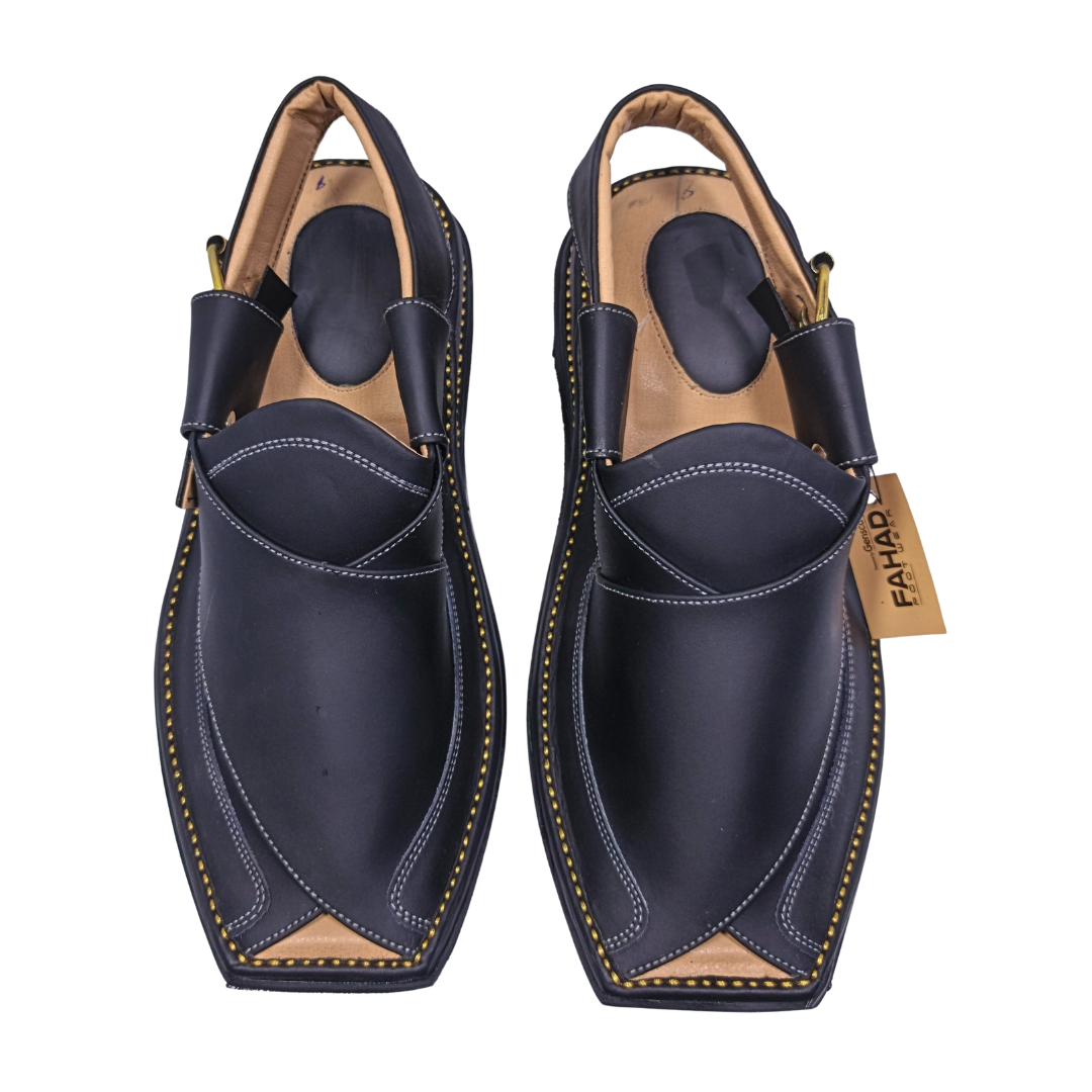 Zalmi Classic Chappal FA61-005-BLK