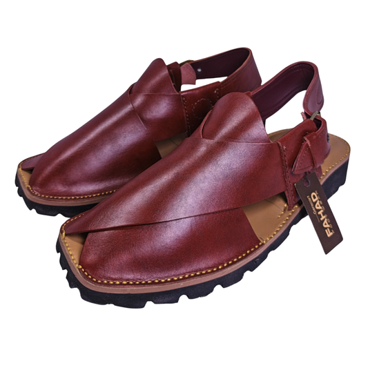 Premium Peshwari Chappal FA61-007-BRN