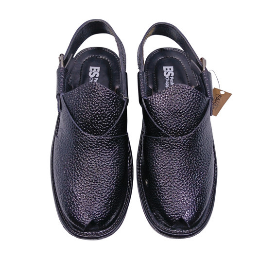 Modern Peshawari Chappal FA61-003-BLK