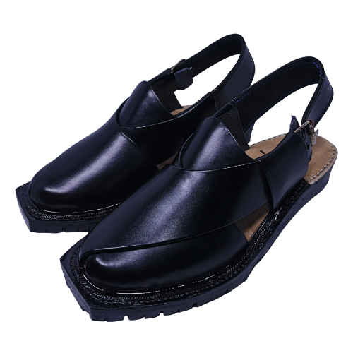 Norozi Chappal Double Sole FA61-010-BLK