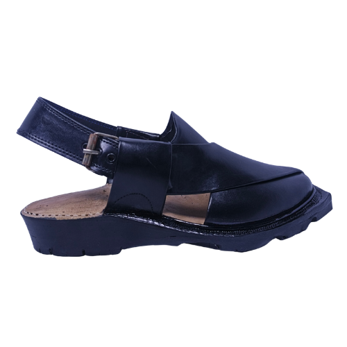 Norozi Chappal Double Sole FA61-010-BLK