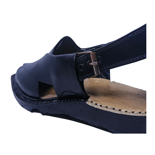 Norozi Chappal Double Sole FA61-010-BLK