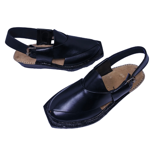 Norozi Chappal Double Sole FA61-010-BLK