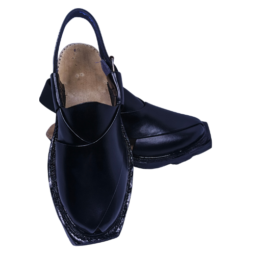 Norozi Chappal Double Sole FA61-010-BLK