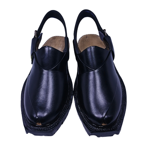 Norozi Chappal Double Sole FA61-010-BLK