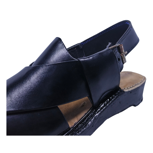 Norozi Chappal Double Sole FA61-010-BLK