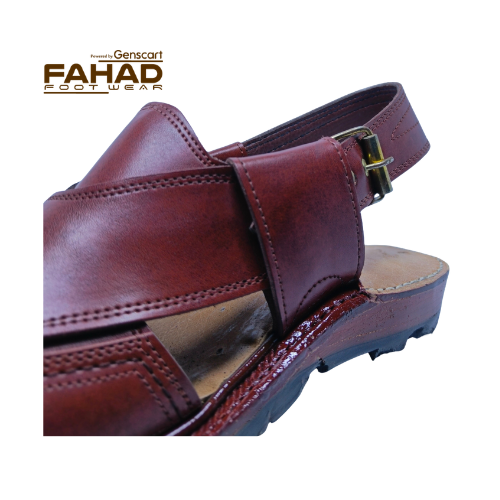 Norozi Chappal Double Sole FA61-011-BRN