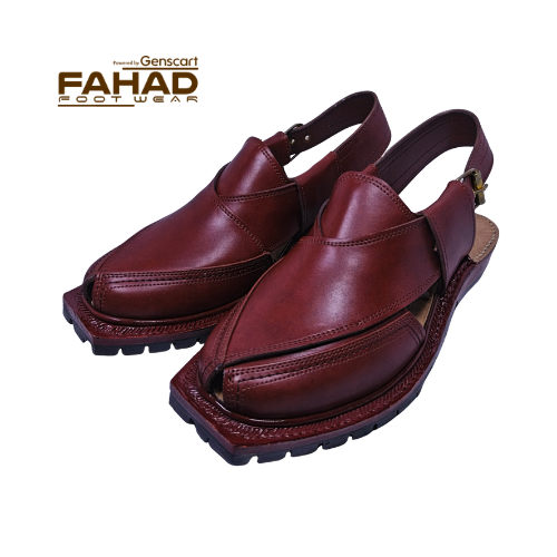 Norozi Chappal Double Sole FA61-011-BRN