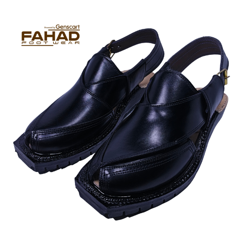 Norozi Chappal Double Sole FA61-011-BLK