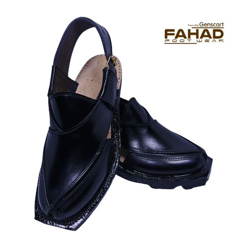 Norozi Chappal Double Sole FA61-011-BLK