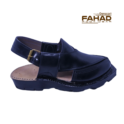 Norozi Chappal Double Sole FA61-011-BLK