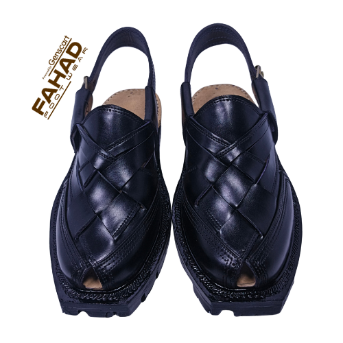 Norozi Chappal Double Sole FA61-009-BLK
