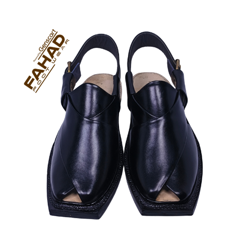 Norozi Chappal Single Sole FA61-010-BLK