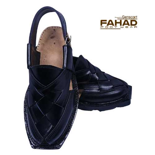 Norozi Chappal Double Sole FA61-009-BLK