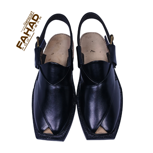 Norozi Chappal Single Sole FA61-010-BLK