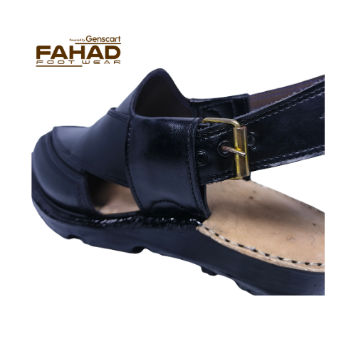 Norozi Chappal Double Sole FA61-011-BLK