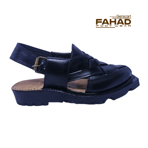 Norozi Chappal Double Sole FA61-009-BLK