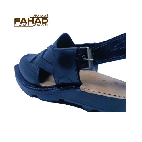 Norozi Chappal Double Sole FA61-009-BLK