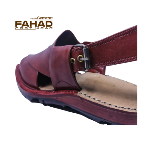 Norozi Chappal Single Sole FA61-008-BRN