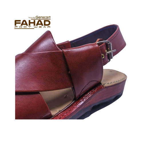 Norozi Chappal Single Sole FA61-008-BRN