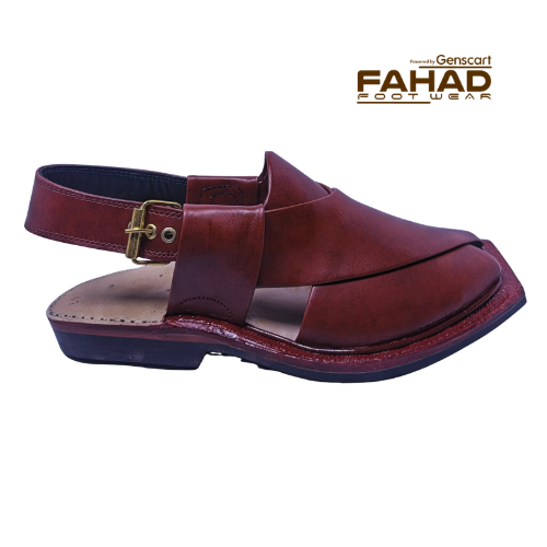 Norozi Chappal Single Sole FA61-008-BRN