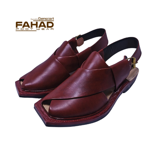 Norozi Chappal Single Sole FA61-008-BRN