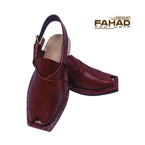 Norozi Chappal Single Sole FA61-008-BRN