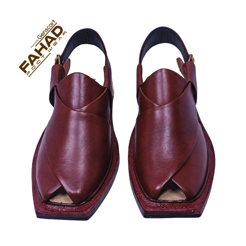 Norozi Chappal Single Sole FA61-008-BRN
