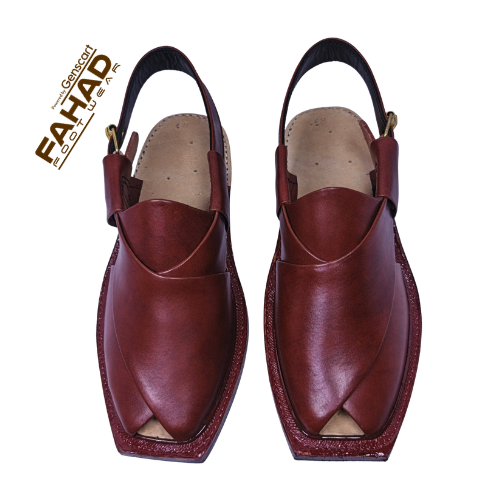 Norozi Chappal Single Sole FA61-008-BRN